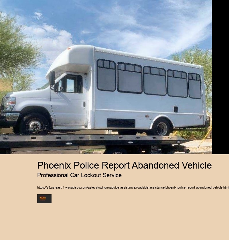 Phoenix Police Report Abandoned Vehicle