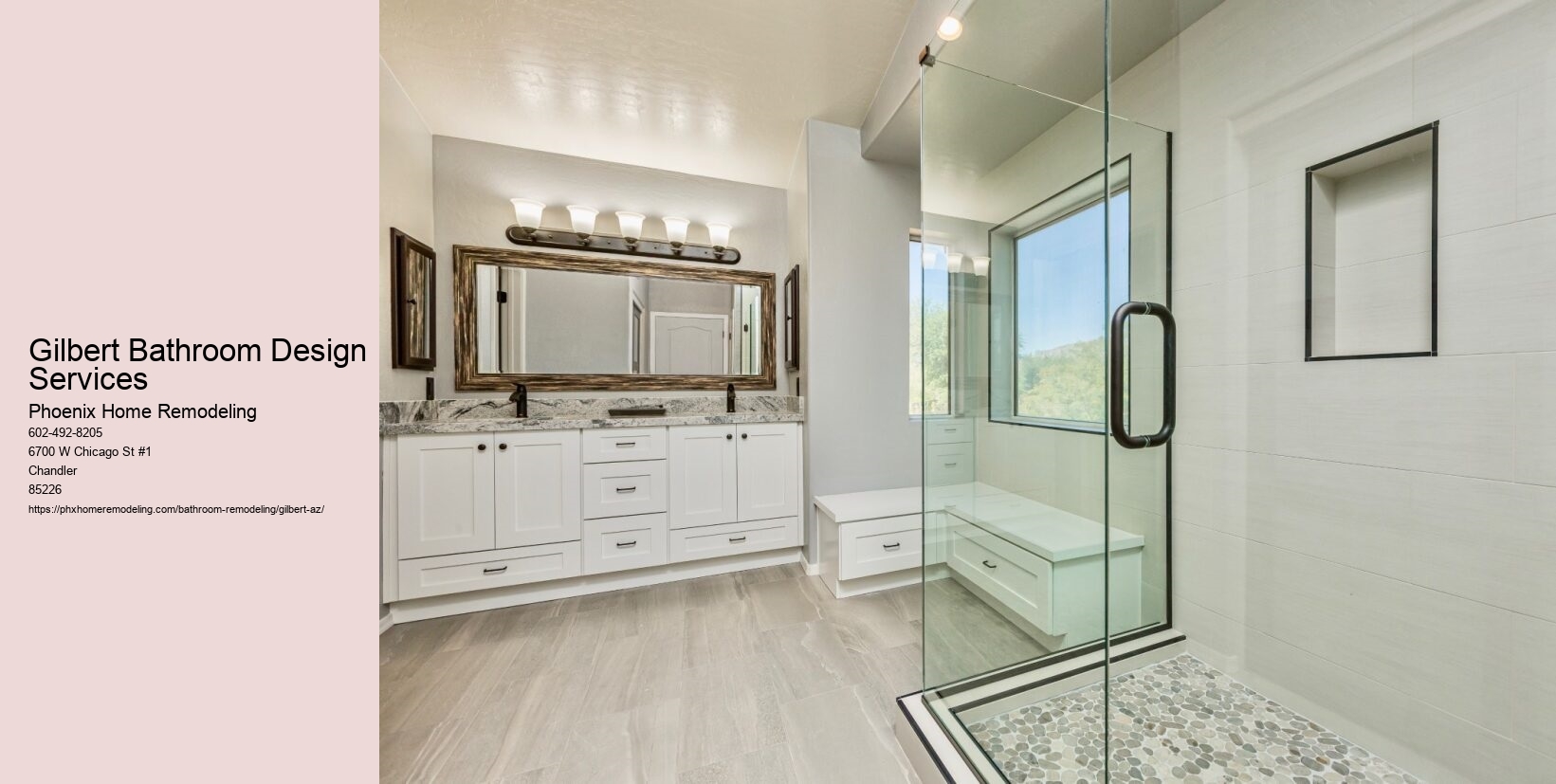 Gilbert Bathroom Design Services