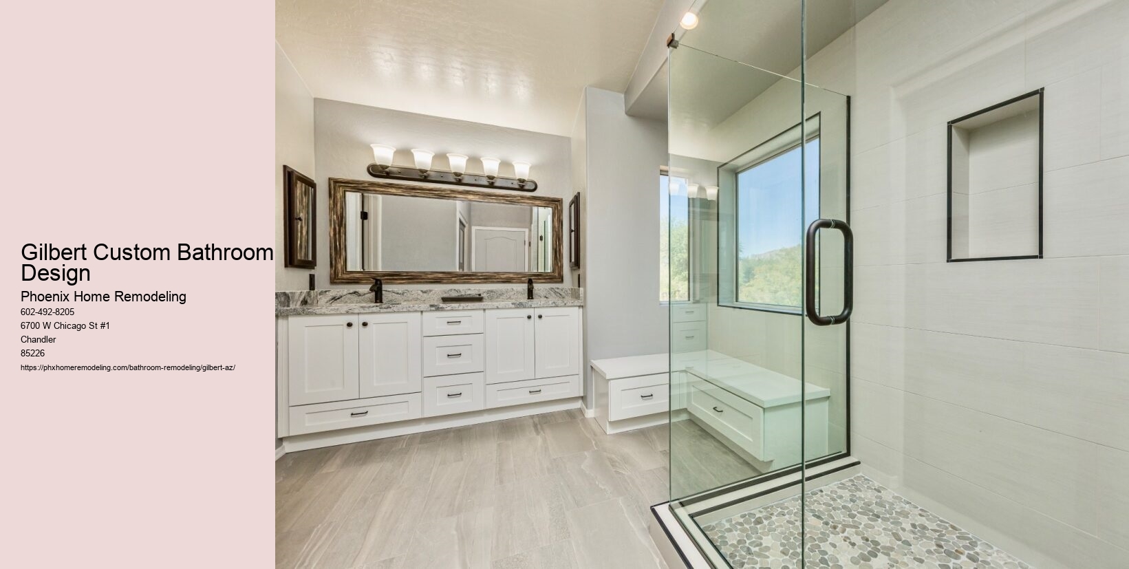 Gilbert Custom Bathroom Design