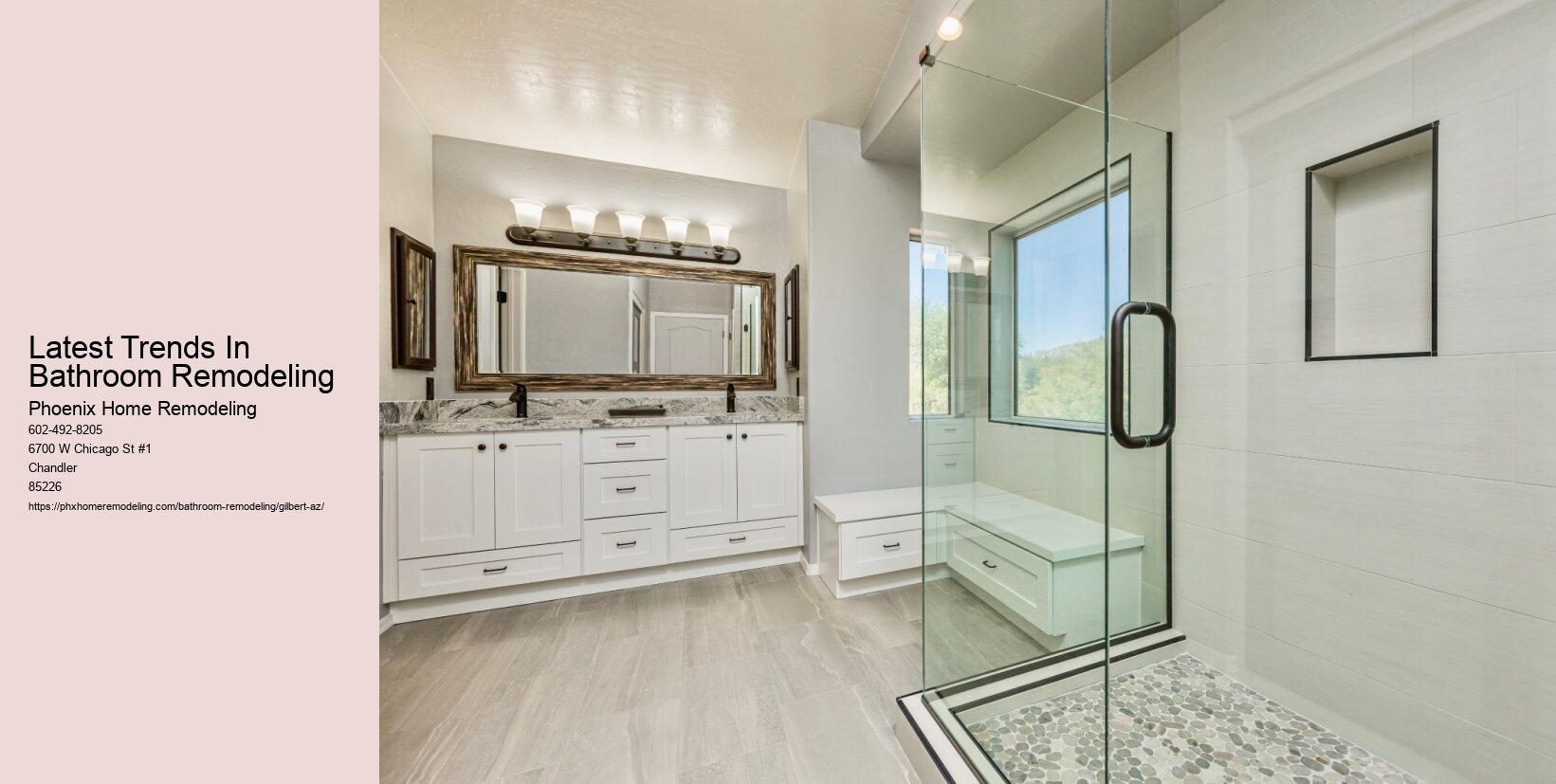 Latest Trends In Bathroom Remodeling