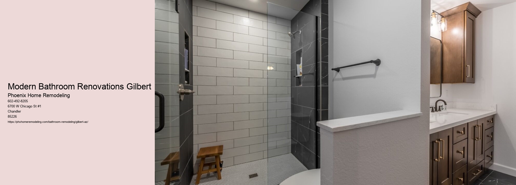 Modern Bathroom Renovations Gilbert