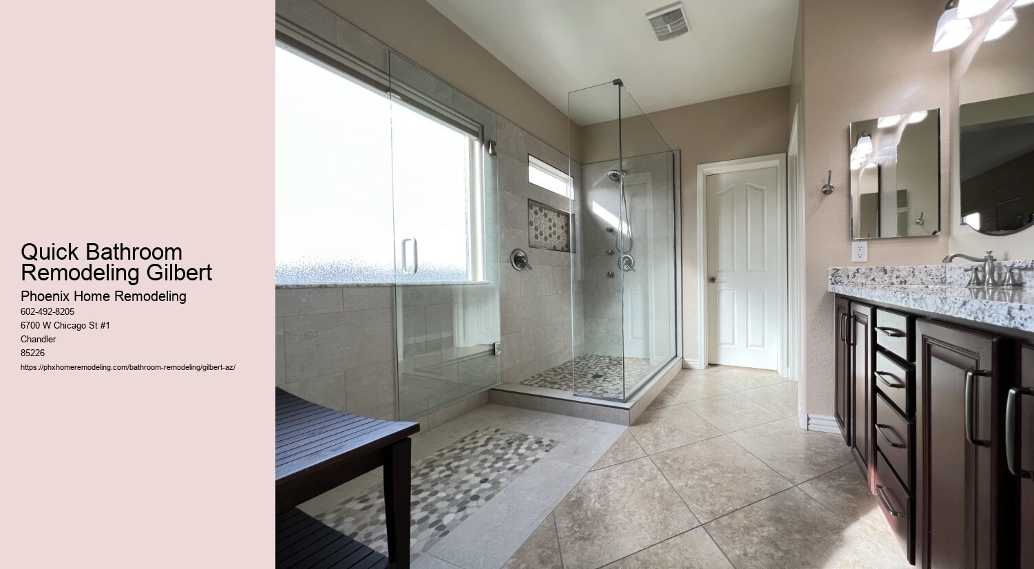 Quick Bathroom Remodeling Gilbert