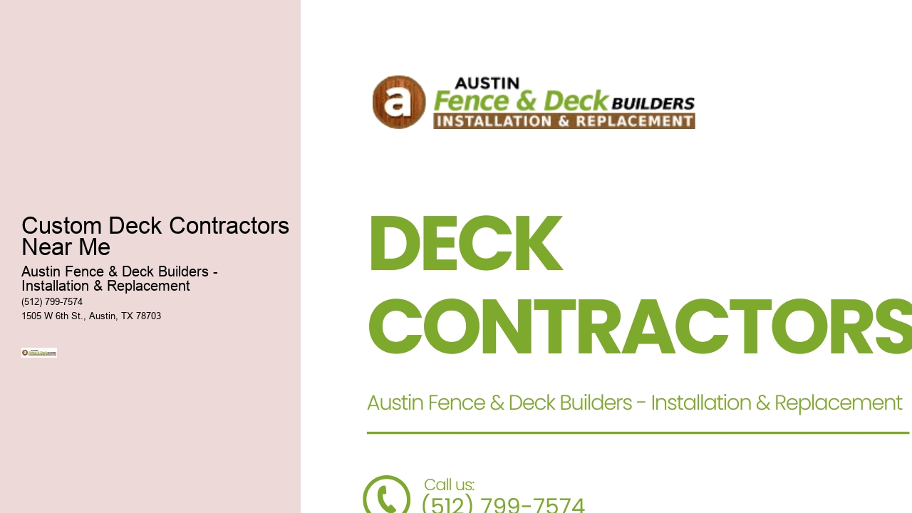 Custom Deck Contractors Near Me