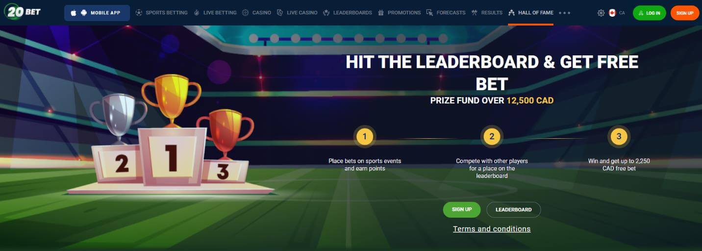 20Bets Bettors Tournament is the Only Reward You Need in Canada