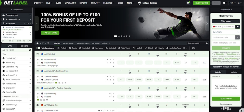 Betlabel CA Homepage