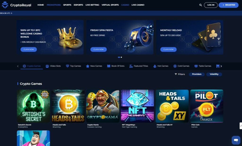 CryptoRoyal Online Casino CA