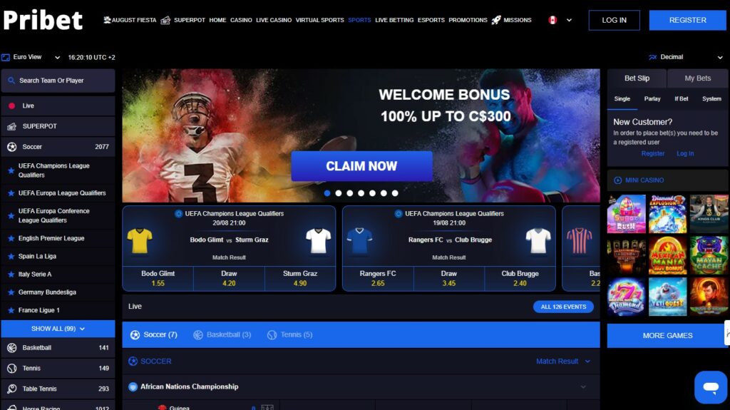 Pribet Sports Betting CA