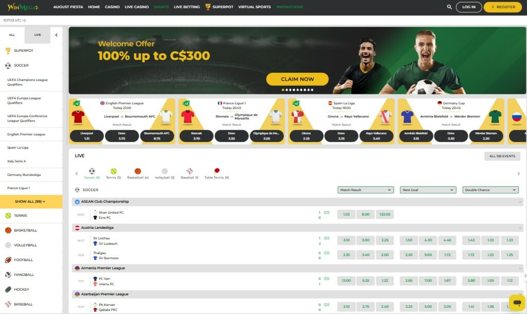 WinMega Sports Betting CA