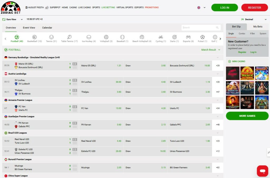 Zodiacbet Live Betting EN CA