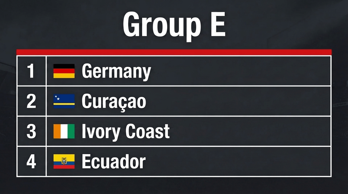 World Cup 2026 Group E World Cup 2026 Group E