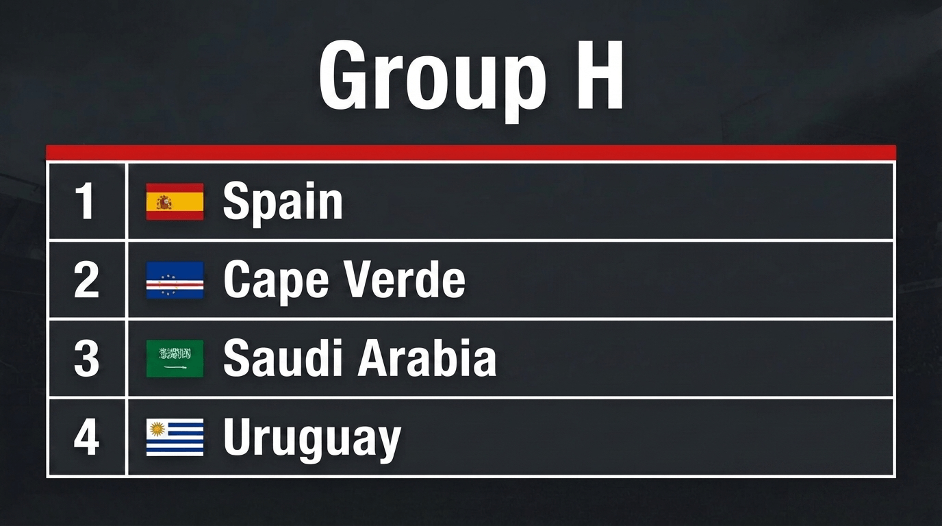 World Cup 2026 Group H World Cup 2026 Group H