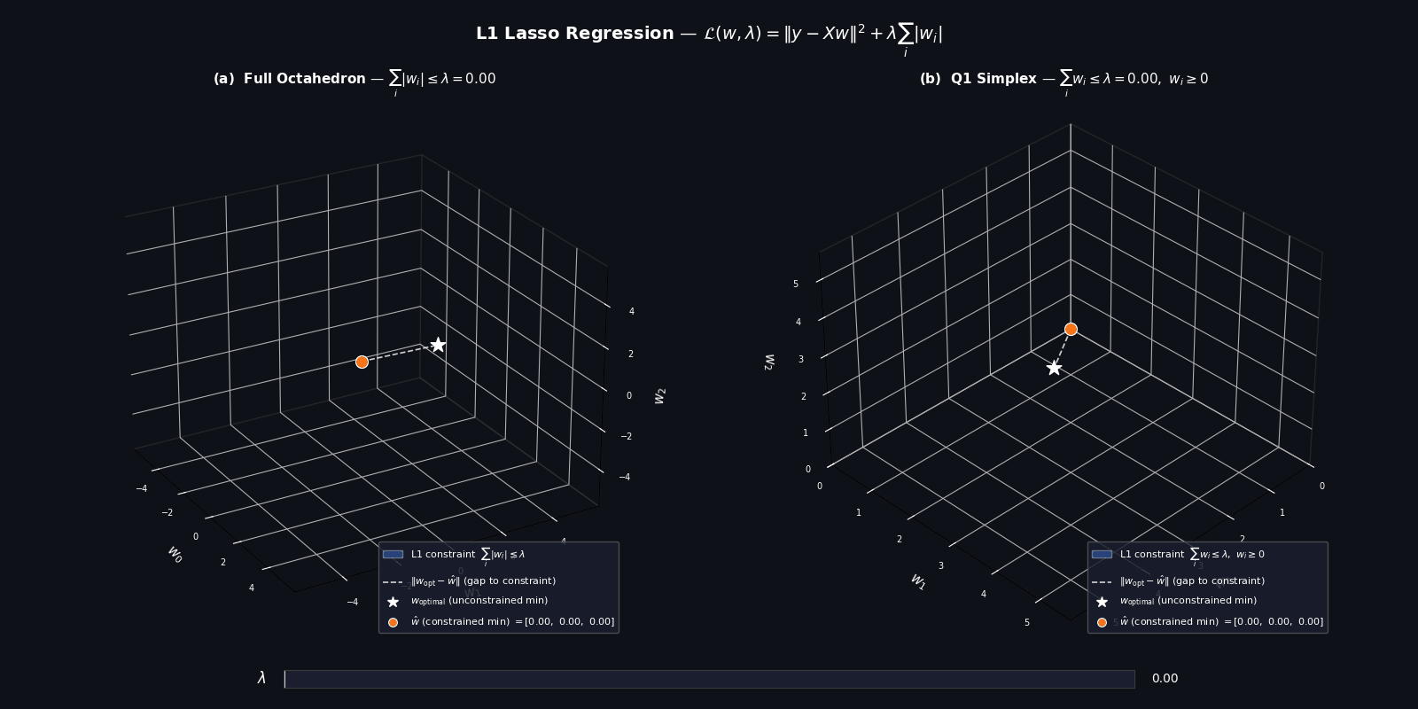 L1 Lasso Regularization & Sparsity