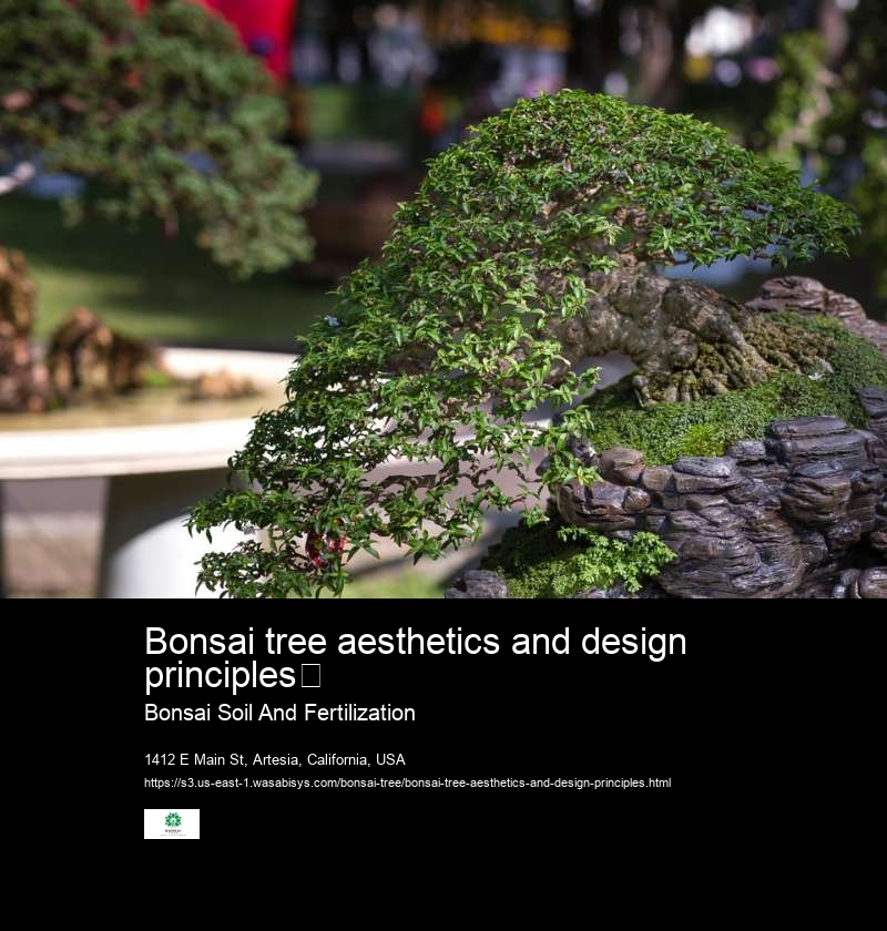 Bonsai tree aesthetics and design principles	