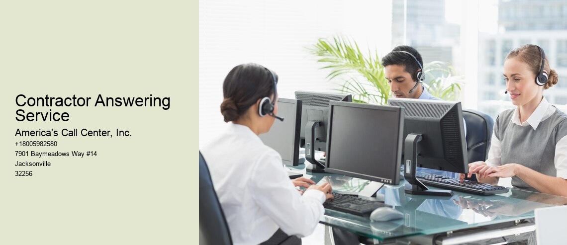 Contractor Answering Service