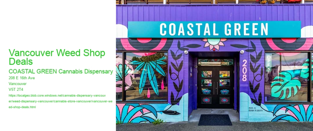 Vancouver Weed Shop Deals