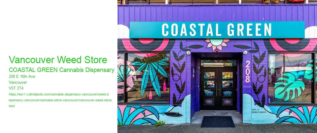 Vancouver Weed Store COASTAL GREEN Cannabis Dispensary Vancouver Weed Store