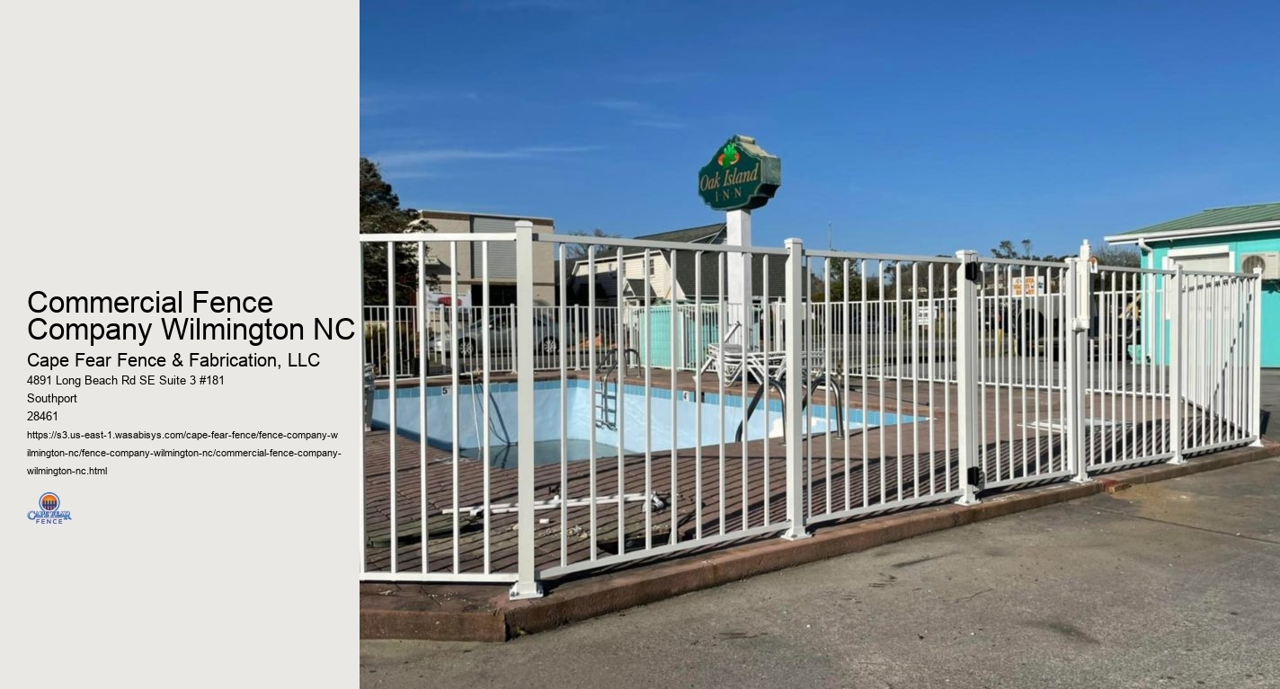 Commercial Fence Company Wilmington NC