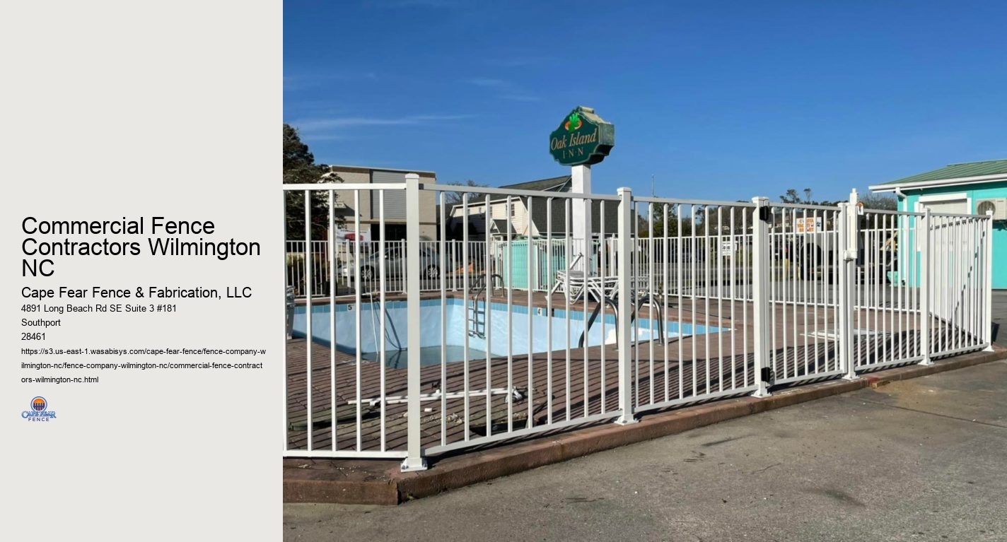 Commercial Fence Contractors Wilmington NC