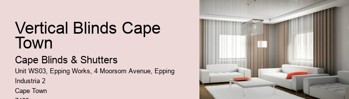 Vertical Blinds Cape Town