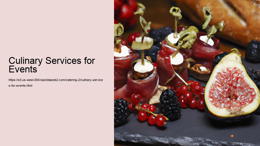 Culinary Services for Events