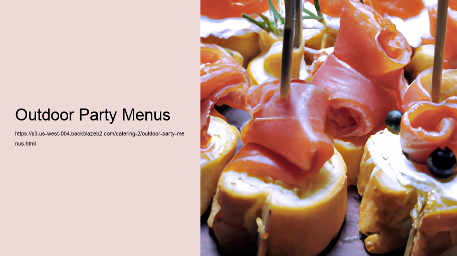 Outdoor Party Menus