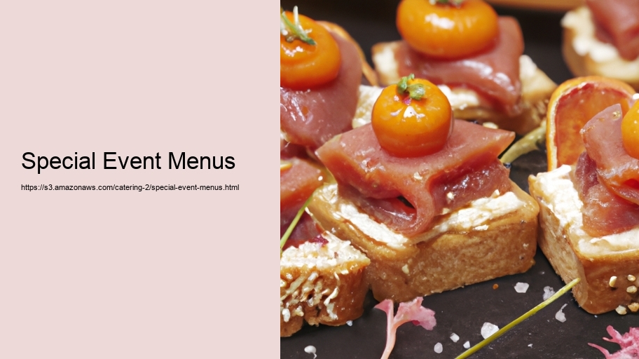 Special Event Menus
