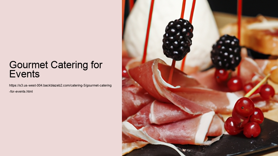 Gourmet Catering for Events