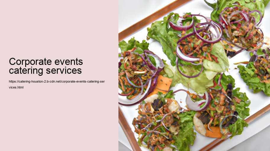 corporate events catering services