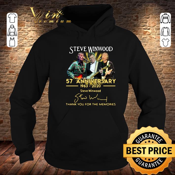 Steve Winwood 57th Anniversary 1963 2020 Thank You For The Memories Signatures shirt
