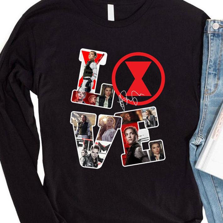 Black Widow Scarlett Johansson Marvel Comics Avengers Superheroes Signature Shirt