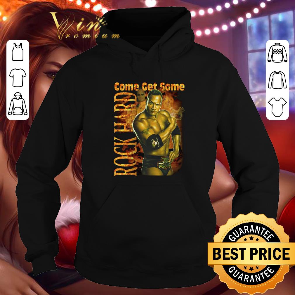 Dwyane Johnson The Rock Hard Come Get Some WWE WWF Vintage Style Shirt