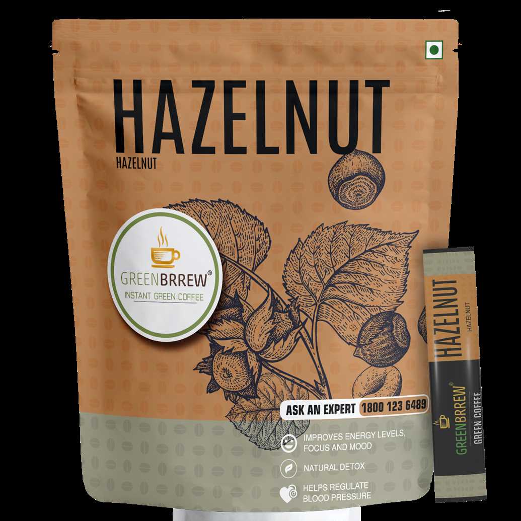 Buy Green Brrew Instant Coffee (Hazelnut, 20 Sachets) on