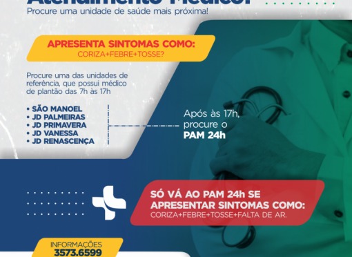 Secretaria de Saúde orienta a população sobre o atendimento médico durante o Covid-19