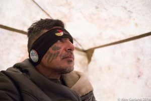Lakota man named Blackcloud in Rosebud at Standing Rock in November, 2016. (Courtesy of Will Kindler)