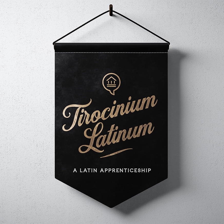 Empty black pennant hanging concrete wall. Ready for your business information. High detailed texture material. Soft shadows. Abstract background.