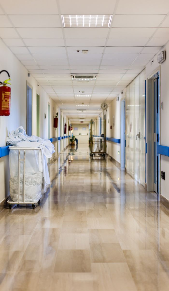 What time of day do commercial cleaners typically work?
