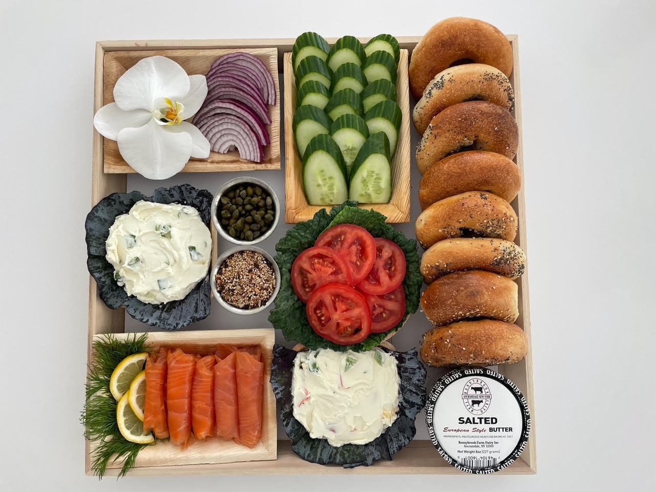 Bagels and Lox Board