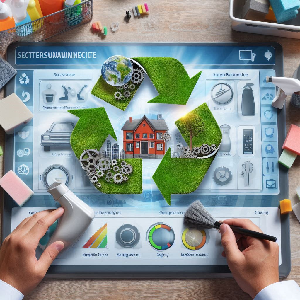 Integrate sustainability practices into the cleaning schedule