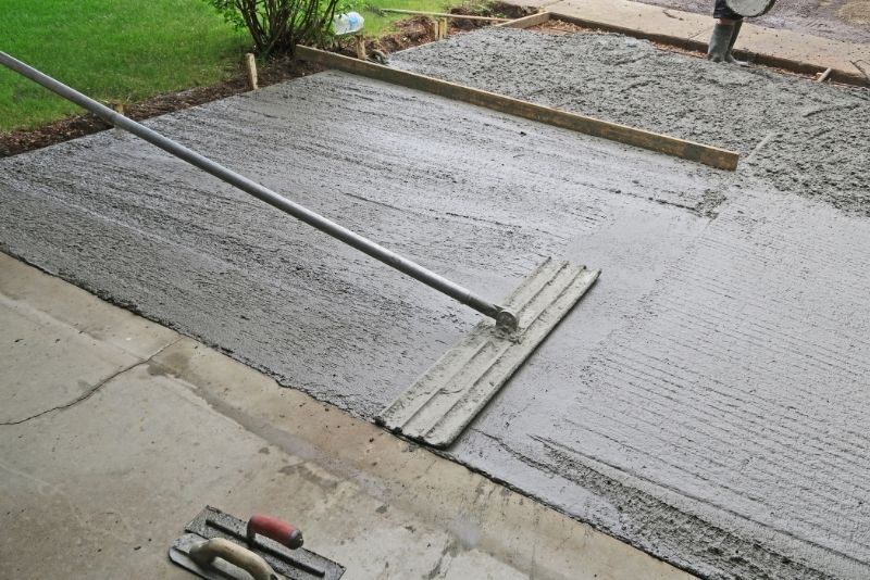concrete floor work