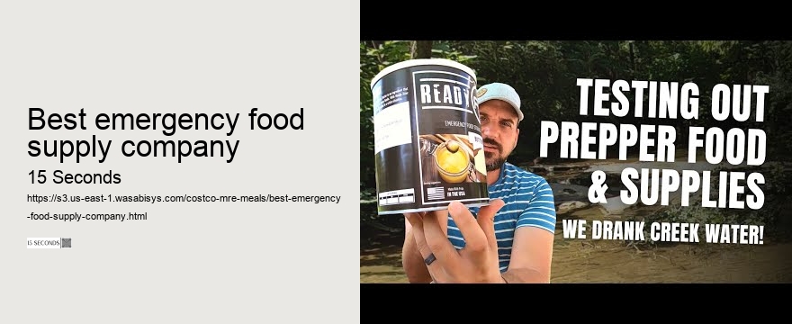 best emergency food supply company