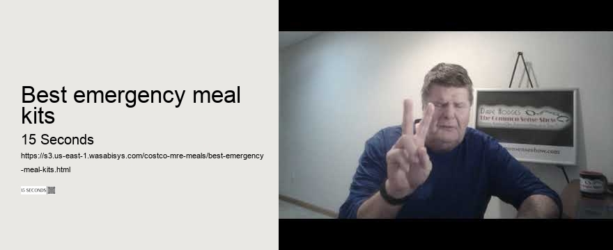 best emergency meal kits