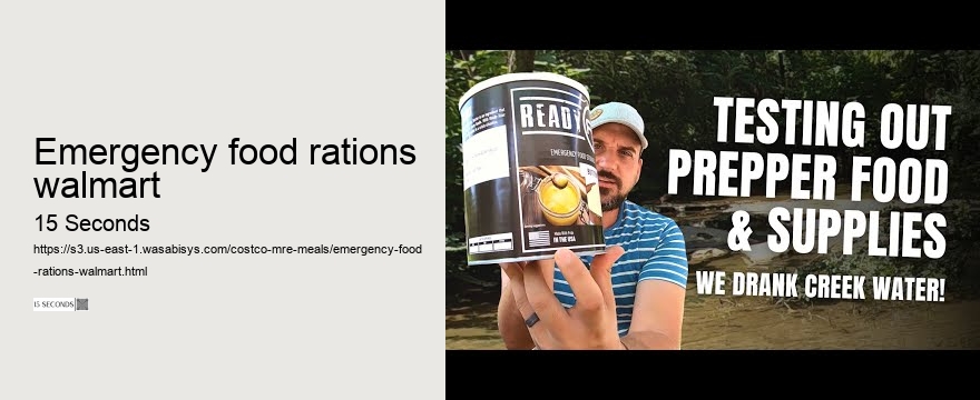 emergency food rations walmart