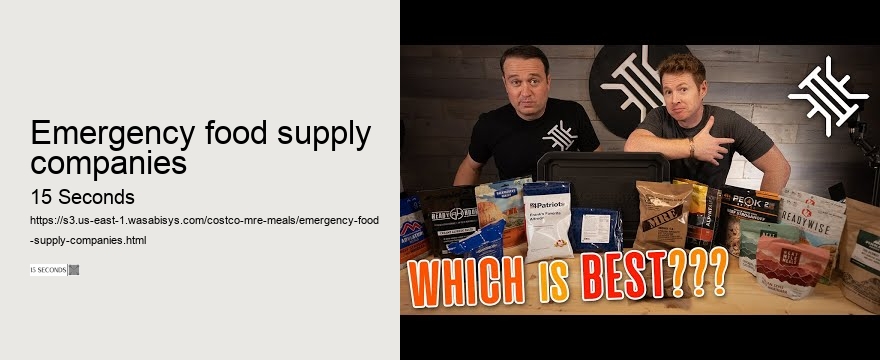 emergency food supply companies