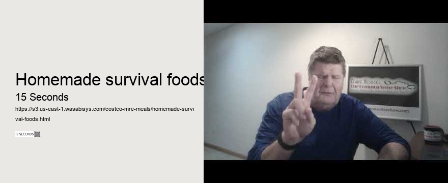 homemade survival foods