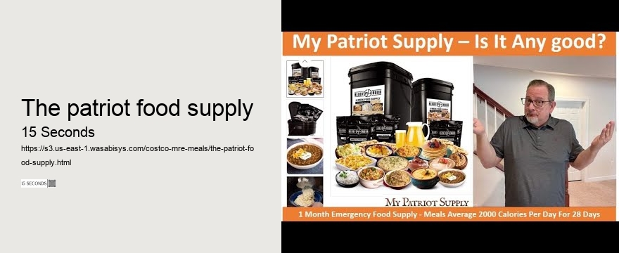 the patriot food supply