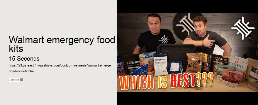 walmart emergency food kits