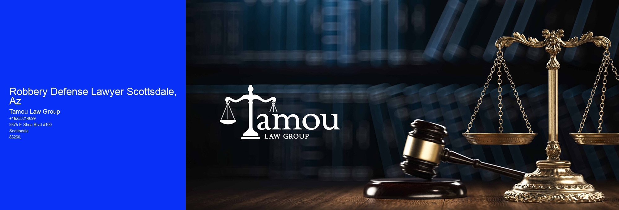 Robbery Defense Lawyer Scottsdale, Az