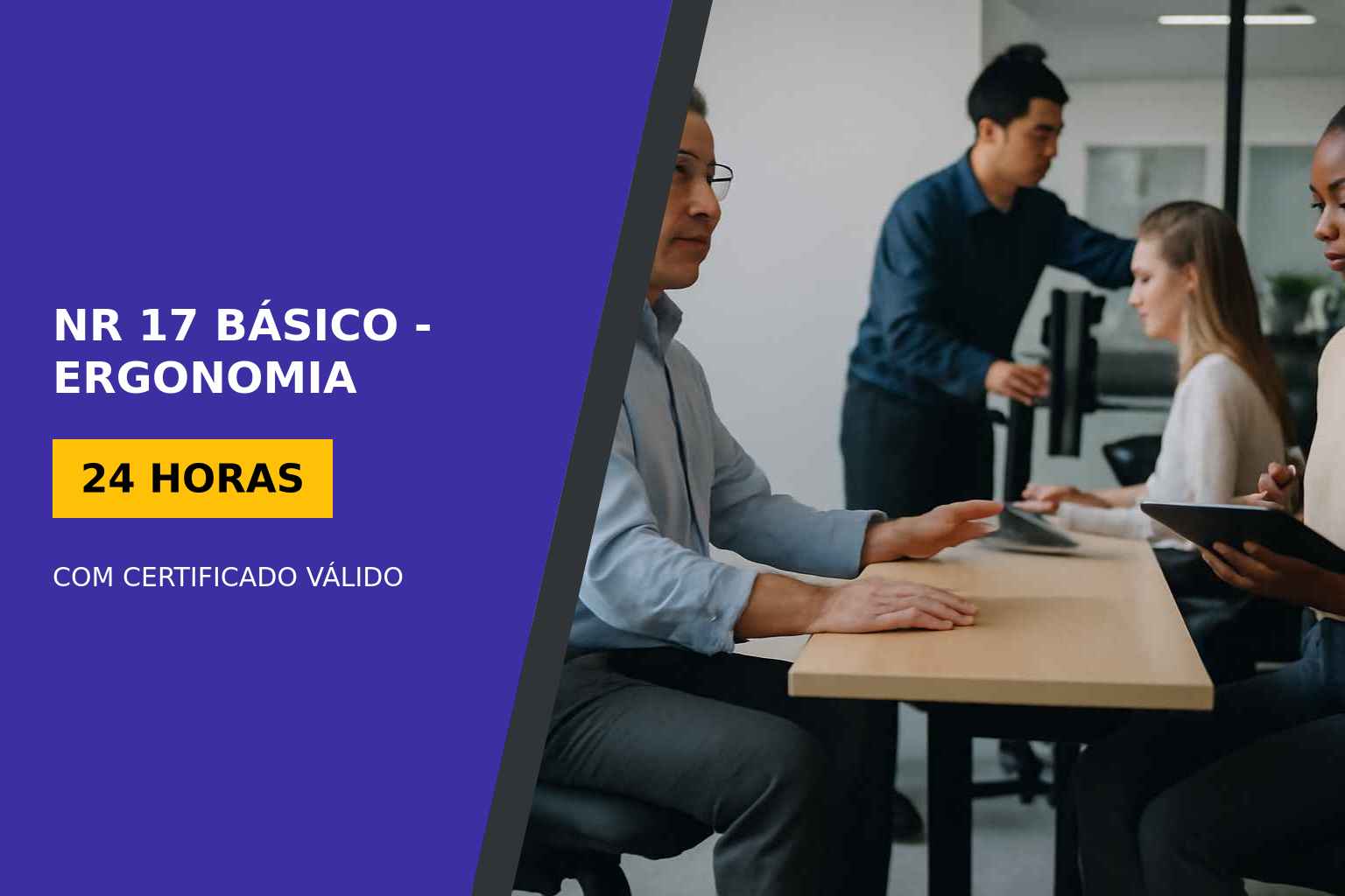 curso online gratuito de NR 17 Básico - Ergonomia