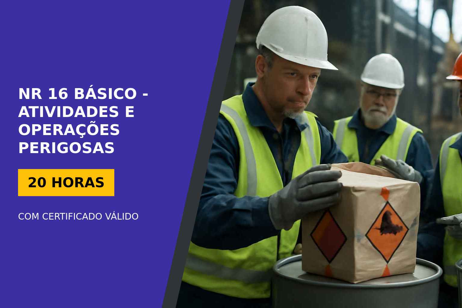 curso online gratuito de NR 16 Básico - Atividades E Operações Perigosas
