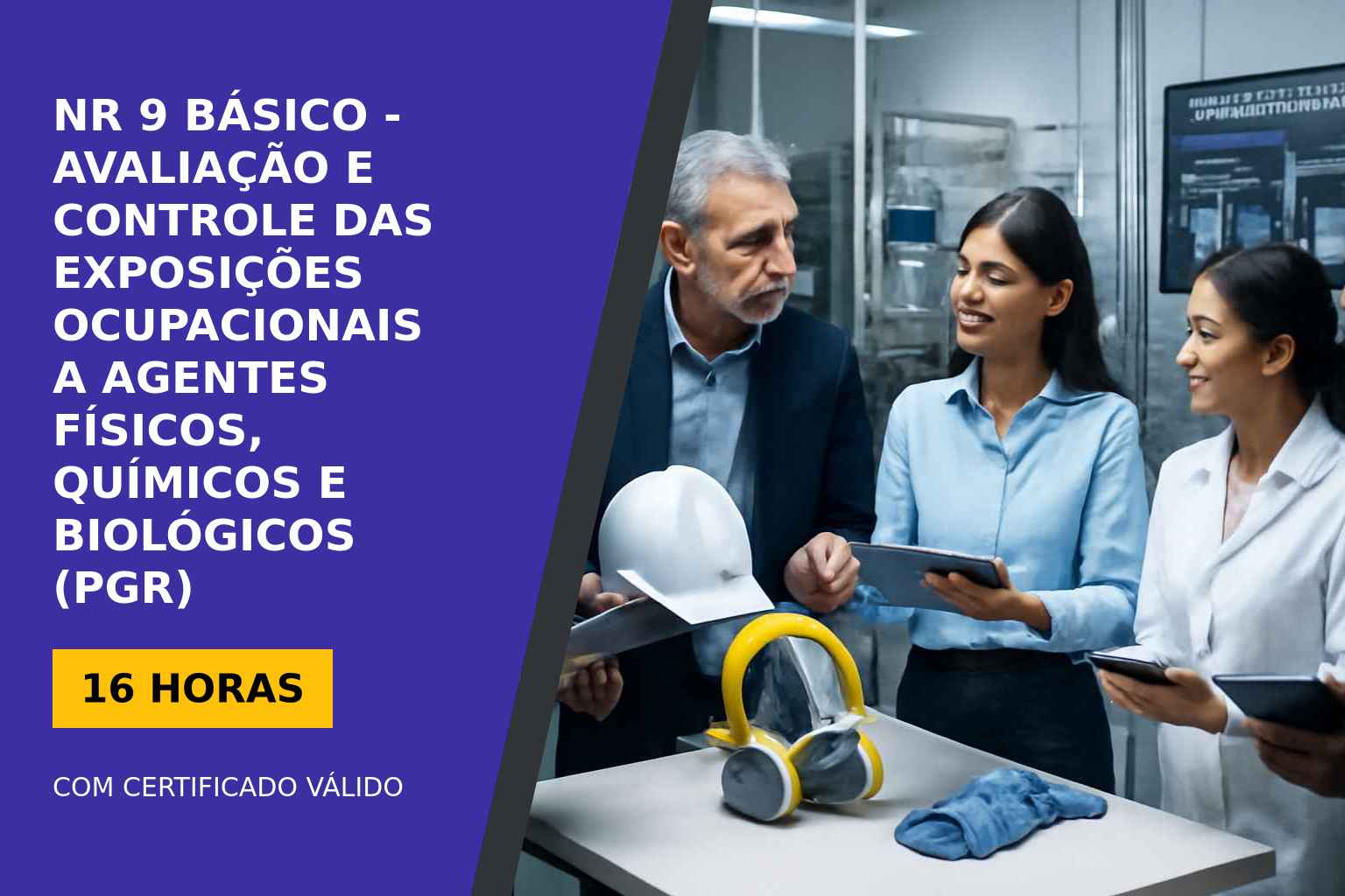 curso online gratuito de Nr 9 Básico - Avaliação E Controle Das Exposições Ocupacionais a Agentes Físicos, Químicos E Biológicos (Pgr)